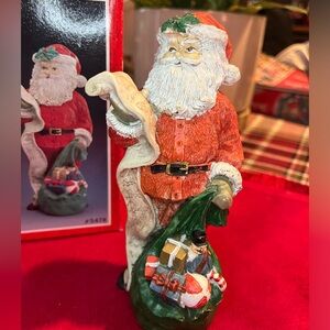 Vintage Midwest Importers #5478 Santa 6" with Full Toy Bag & List in Box St Nick